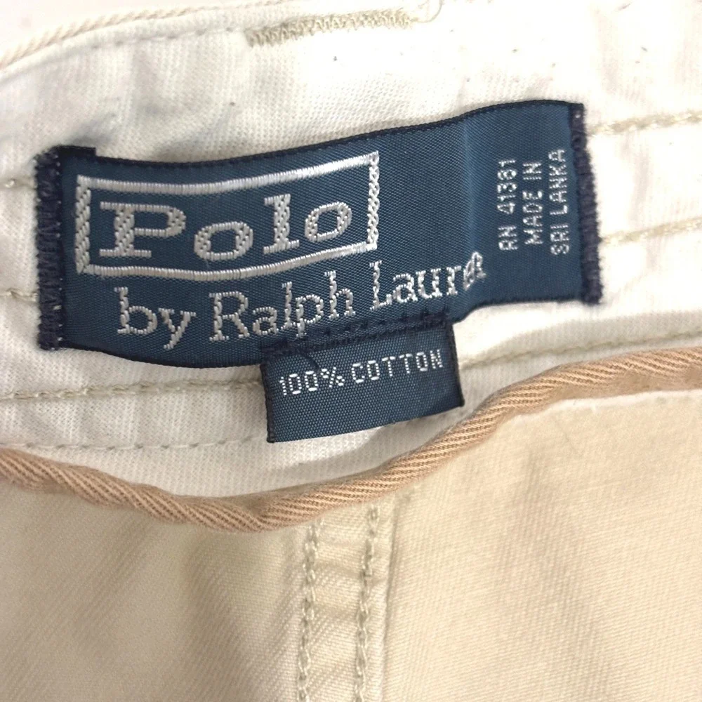 Polo Ralph Lauren Cargo Shorts Mens 46 Tan Khaki Cotton Twill Utility Relaxed